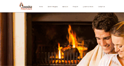 Desktop Screenshot of amandasfireplaces.com